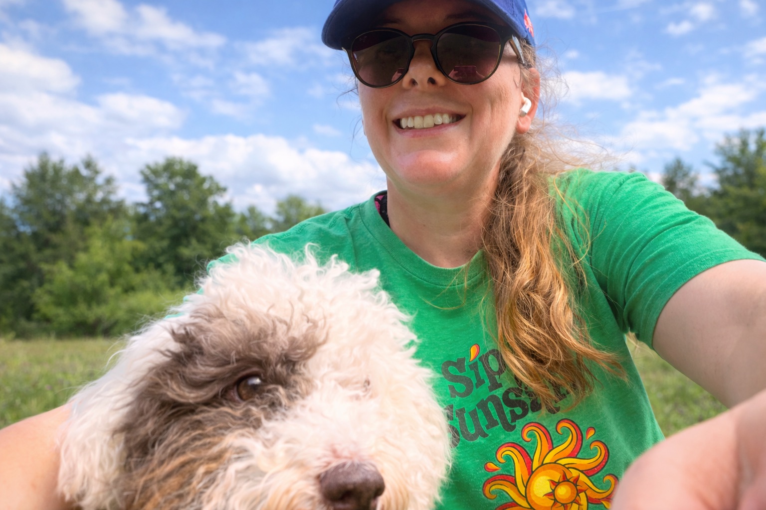 Brittain with her dog Bandit